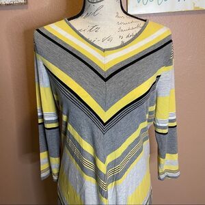 Zenergy by Chicos yellow and grey tunic